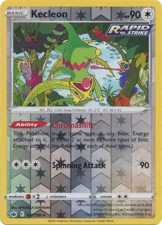 Chilling Reign Kecleon #122/198 reverse holo